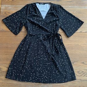 Disturbia Celestial Kimono Wrap Mini Dress